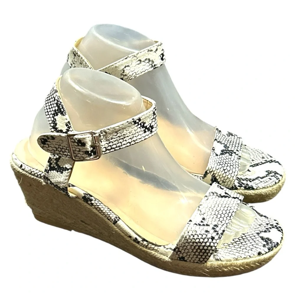 Wedge Sandals for Women Toe Espadrille Adjustable Ankle Buckle Strappy S…